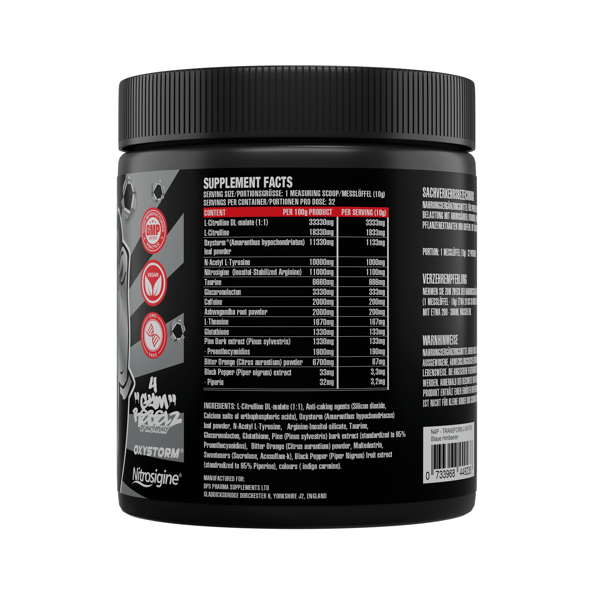 Not4Pussy Transform-U-Matrix - All in One Booster – BPS Pharma