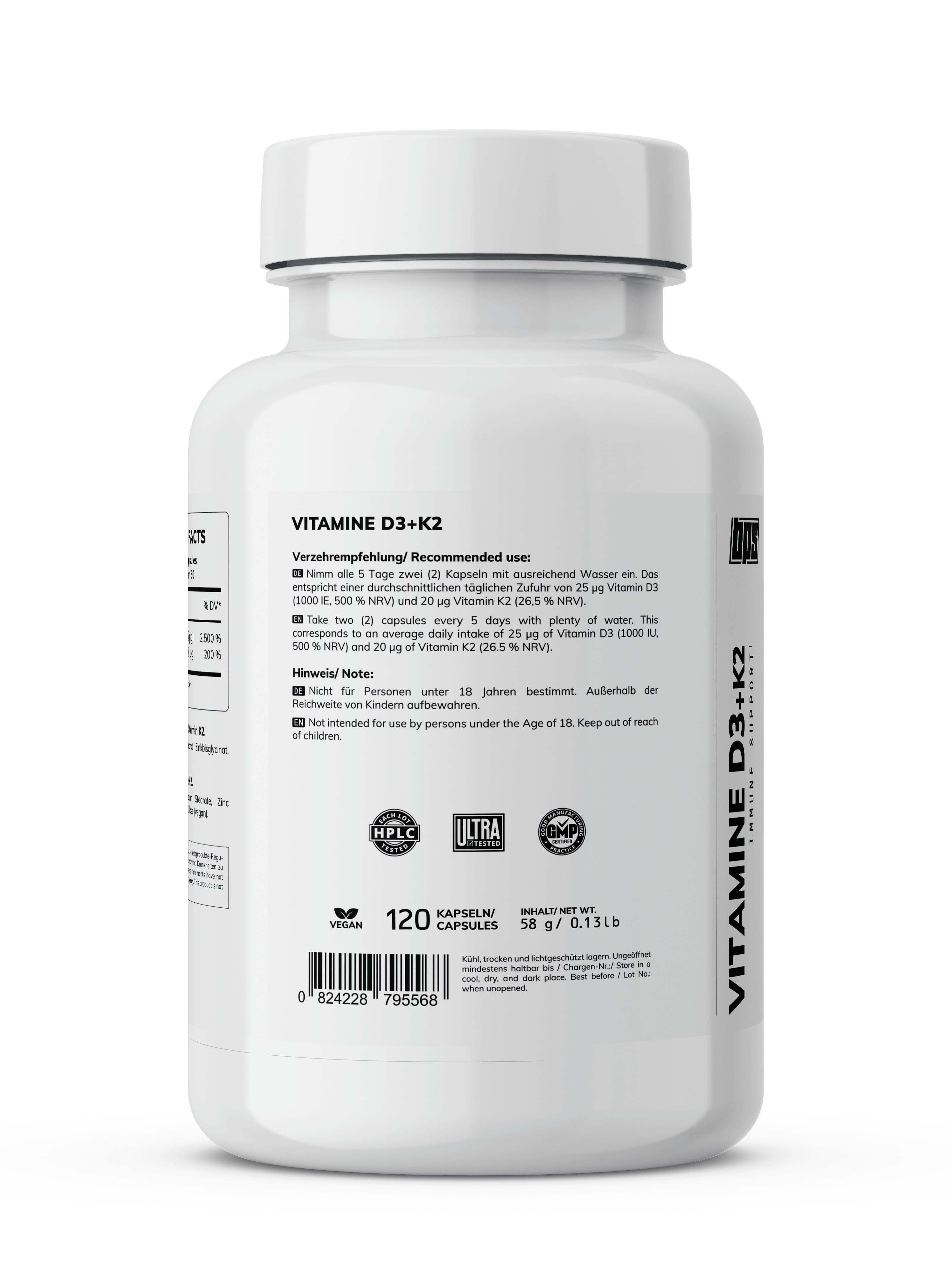 Vitamin D3 + K2